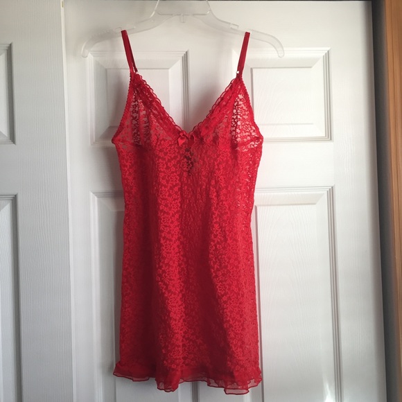 red lace babydoll dress